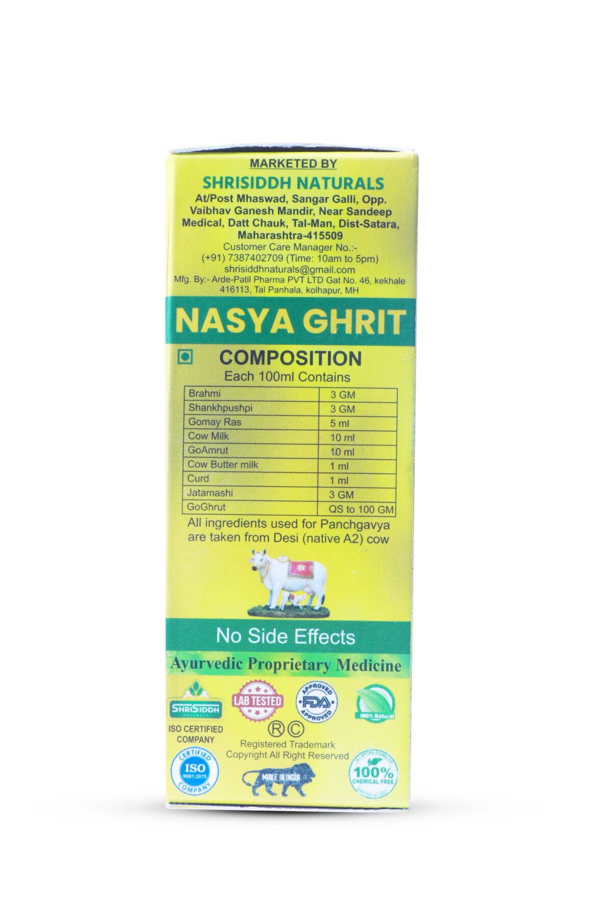 Nasya Ghrit ayurvedic medicine for daily use